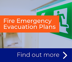 Emergency exit fire safety sign for fire evacuation